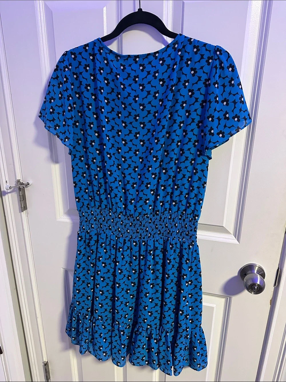 Michael Kors Blue Floral Mini Dress